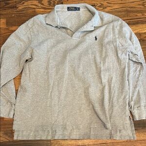 Polo by Ralph Lauren Gray Long Sleeve Polo Shirt